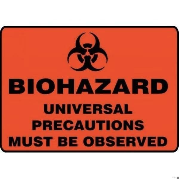 Accuform BIOHAZARD SAFETY SIGN UNIVERSAL MBHZ508XT MBHZ508XT - main